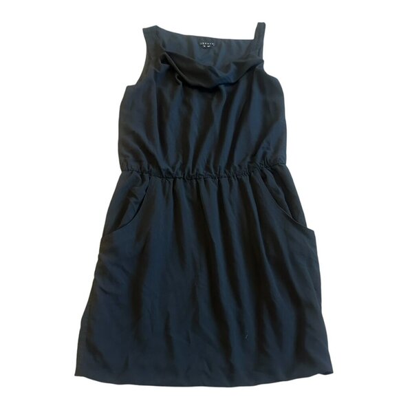 Theory Jaylyn Rove Black Sleeveless Dress A-Line Black Stretch Size 10 Women's - Picture 2 of 12